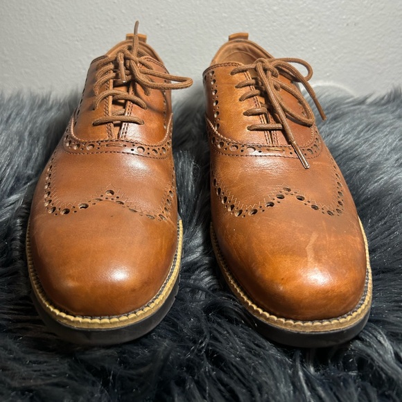Cole Haan ZeroGrand Wingtip Oxford Dress Shoes British Size 9.5M - Picture 3 of 9